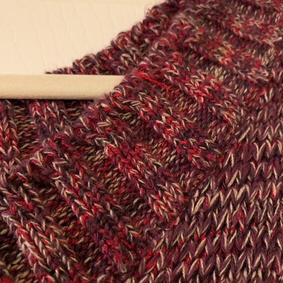 Dark red / wine Rib knit fabric (Tricot ) blouse - Picture 2 of 3